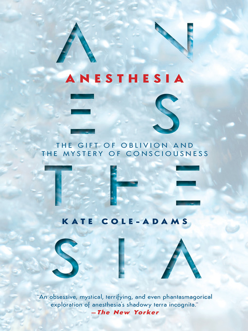 Title details for Anesthesia by Kate Cole-Adams - Available